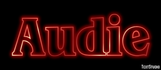 Audie Text effect