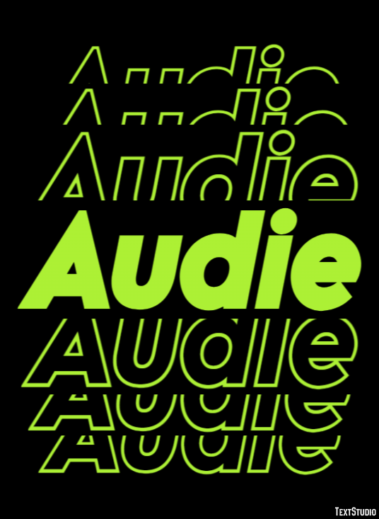 Audie Text Effect