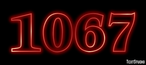 1067 Эффект текста