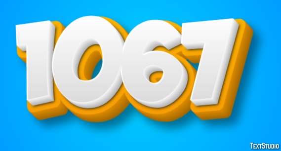 1067 Эффект текста