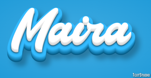 Maira Efecto de texto