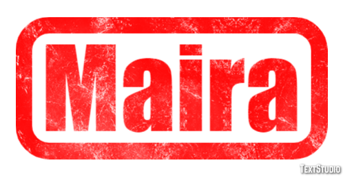Maira Efecto de texto