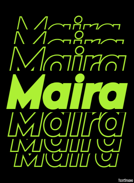 Maira Efecto de texto