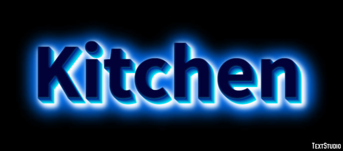 Kitchen テキスト効果