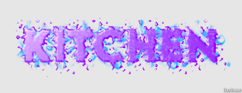 Kitchen Text Effect