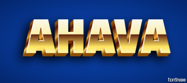 Ahava Efekt tekstowy