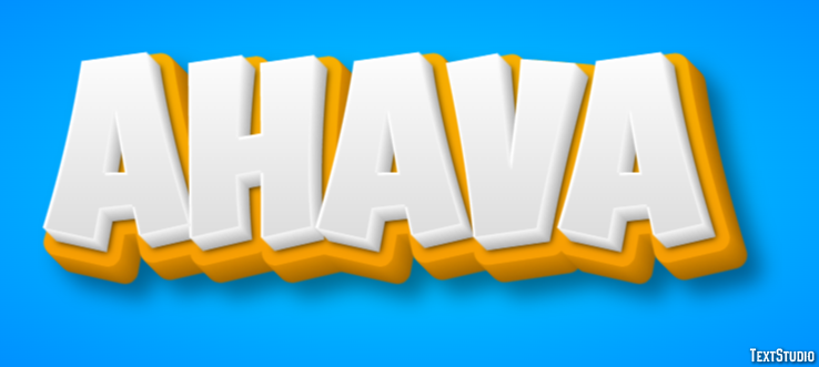 Ahava Text Effect