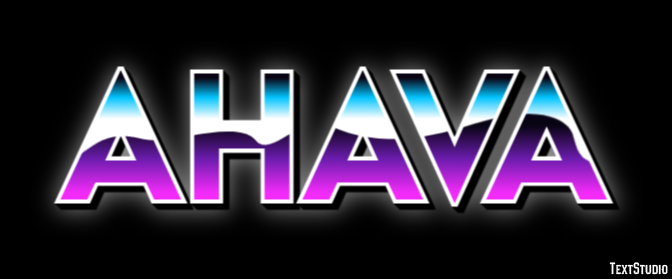 Ahava テキスト効果