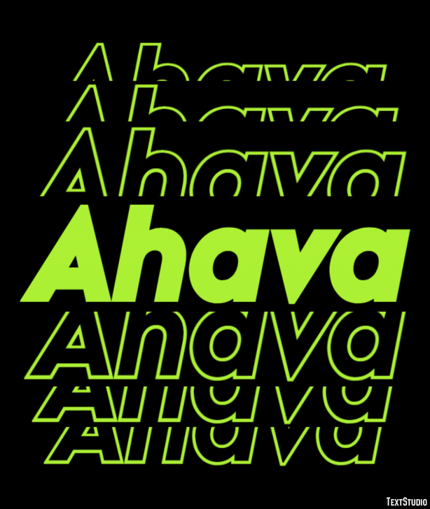 Ahava Efekt tekstowy