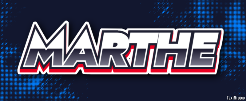 Marthe Text effect