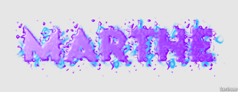 Marthe Text effect