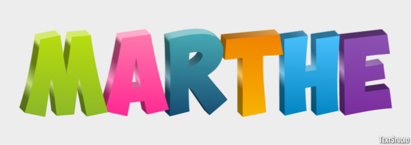 Marthe Text effect