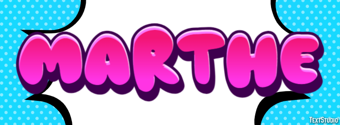 Marthe Text effect