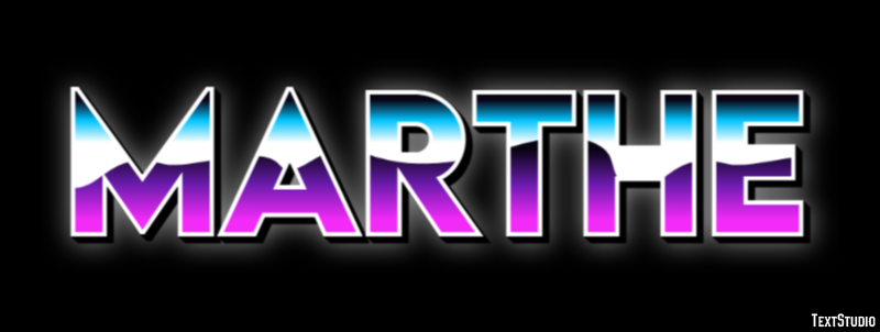 Marthe Text effect