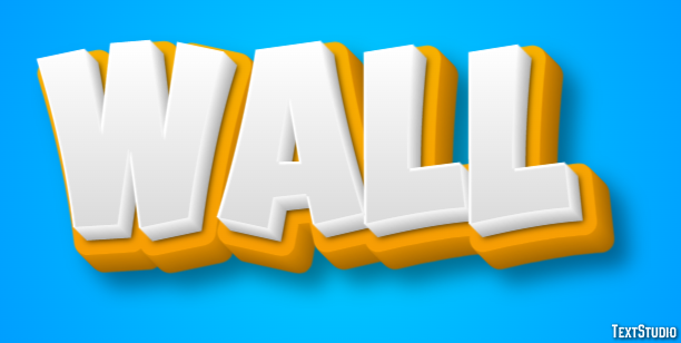 Wall Text Effect