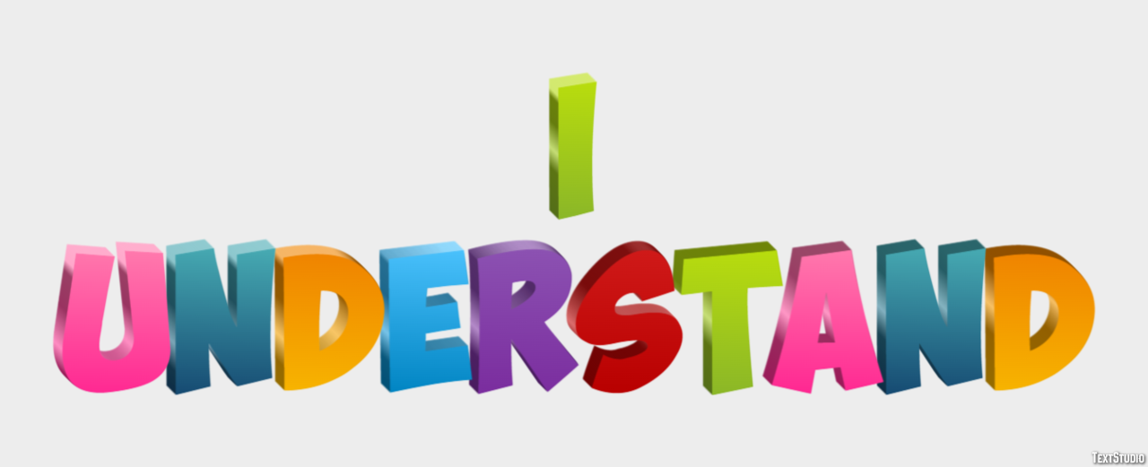 I understand Texteffekt