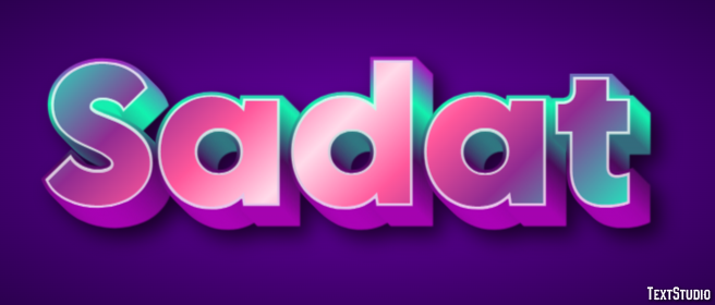 Sadat Text Effect