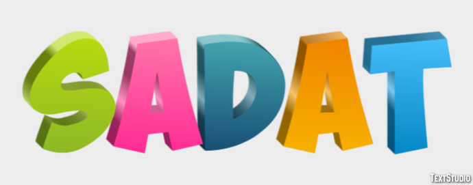 Sadat Text effect