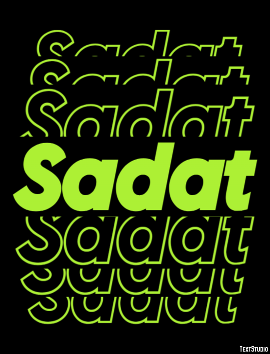 Sadat Text Effect
