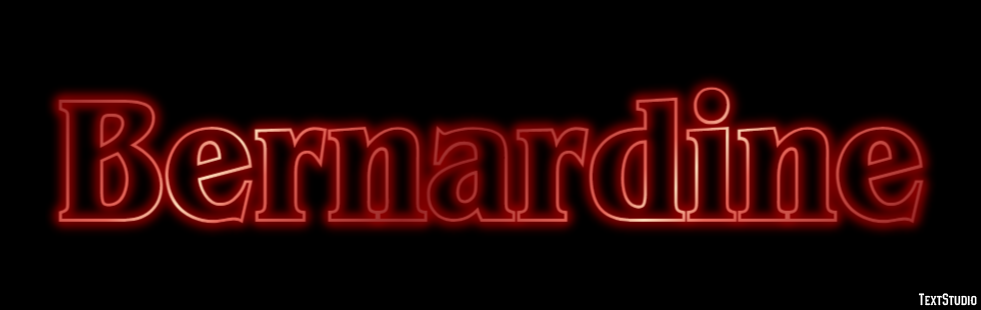 Bernardine Text effect