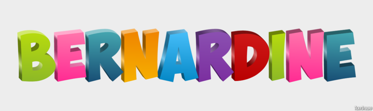 Bernardine Text effect