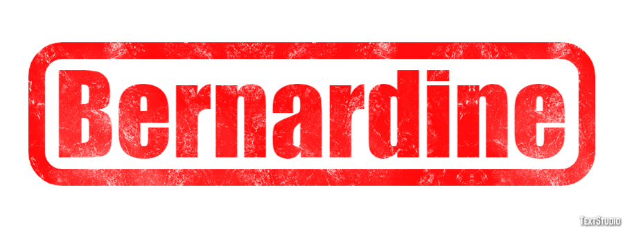 Bernardine Text effect