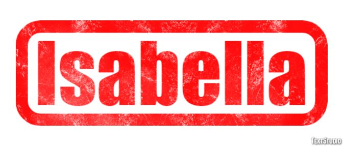 Isabella Text Effect