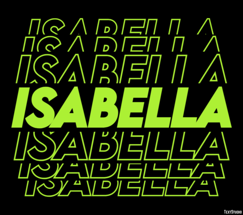 Isabella Text Effect