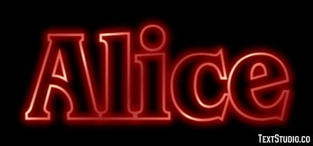 Alice テキスト効果