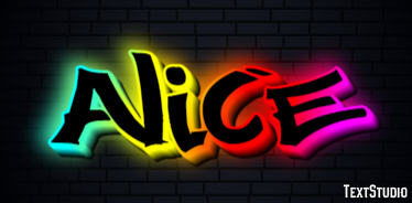 Alice Text effect