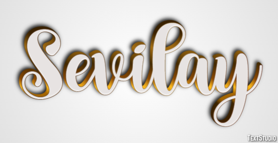 Sevilay Efeito de texto