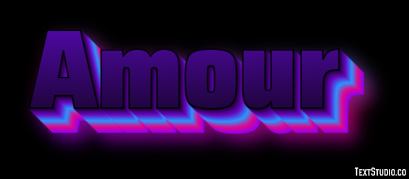 Amour Effet de Texte