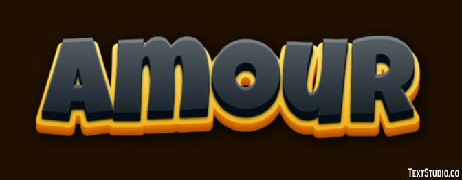 Amour Effet de texte