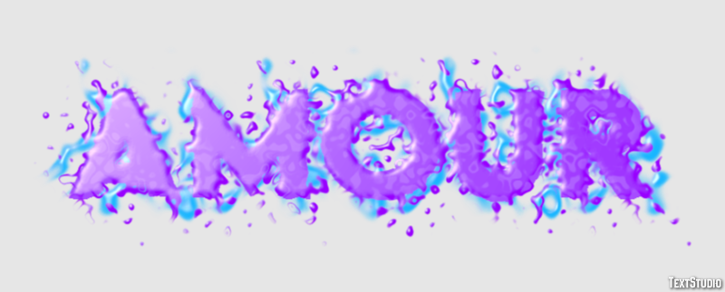 Amour Effet de texte