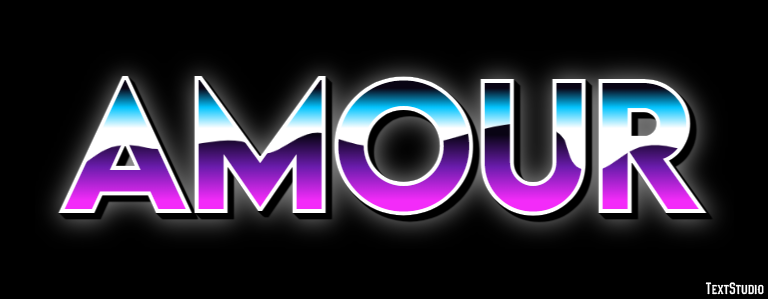 Amour Effet de texte