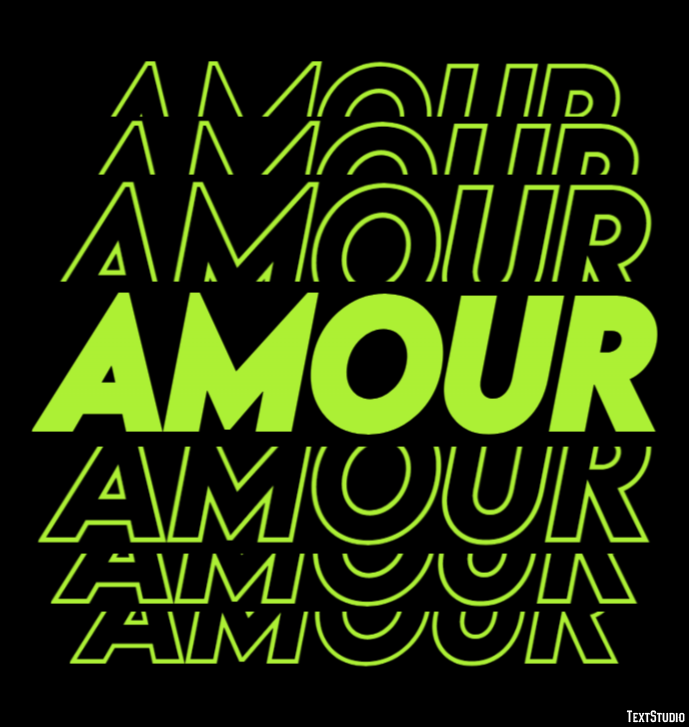 Amour Effet de Texte