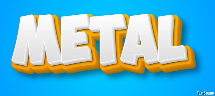 Metal Efecto de Texto