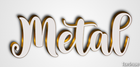 Metal Efecto de Texto