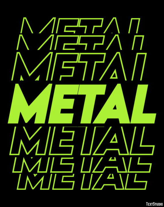 Metal テキスト効果