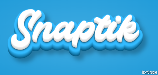 Snaptik Text effect
