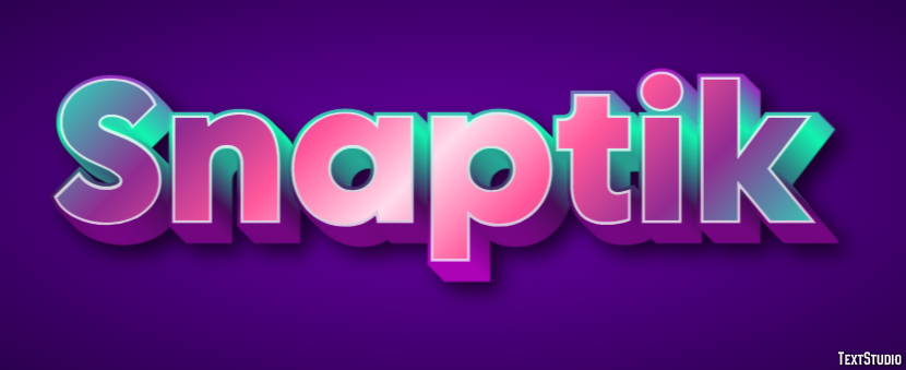 Snaptik Text effect