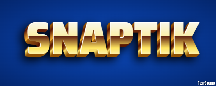 Snaptik Text effect