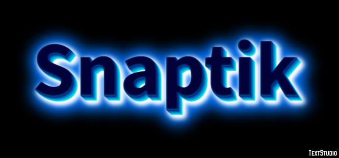 Snaptik Text effect