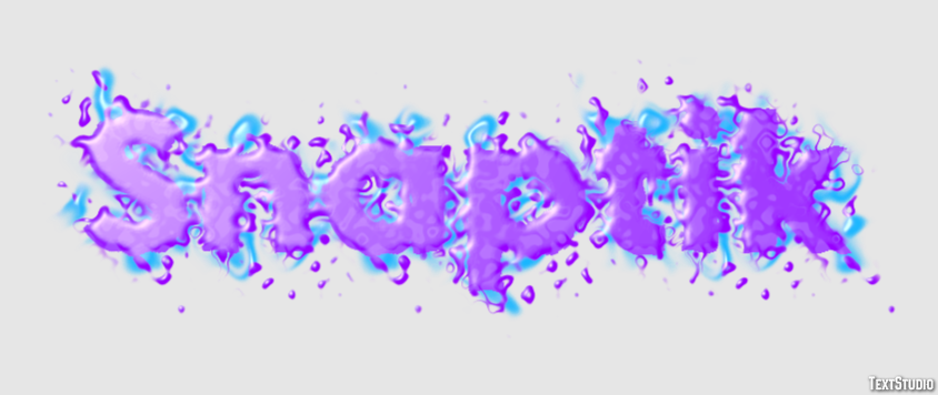 Snaptik Text effect