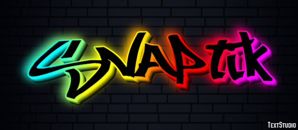 Snaptik Text effect