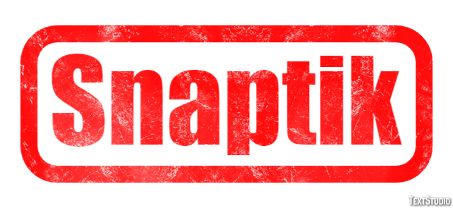 Snaptik Text effect