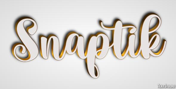 Snaptik Text effect