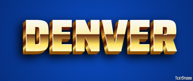 Denver Efekt tekstowy