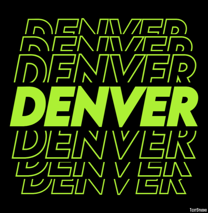 Denver Efekt tekstowy