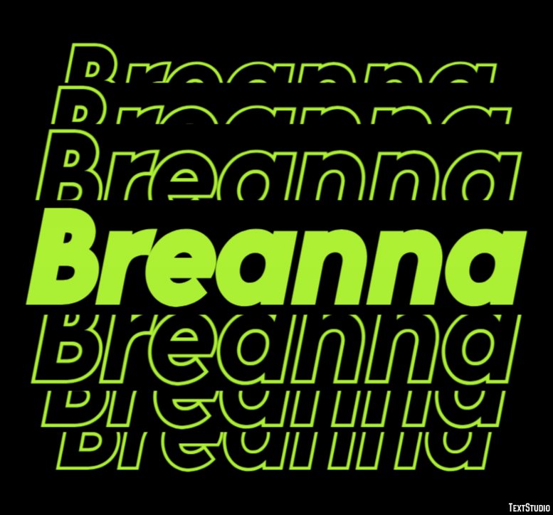 Breanna Efeito de texto